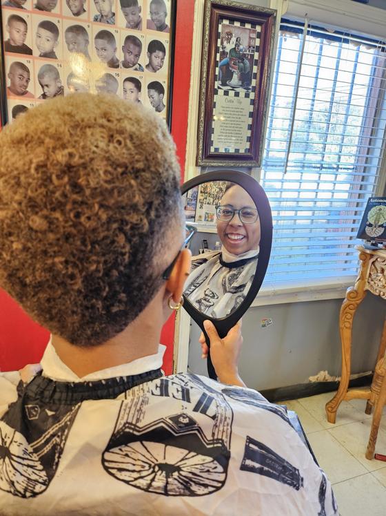 A finished cut at Shawn Cutz barbershop