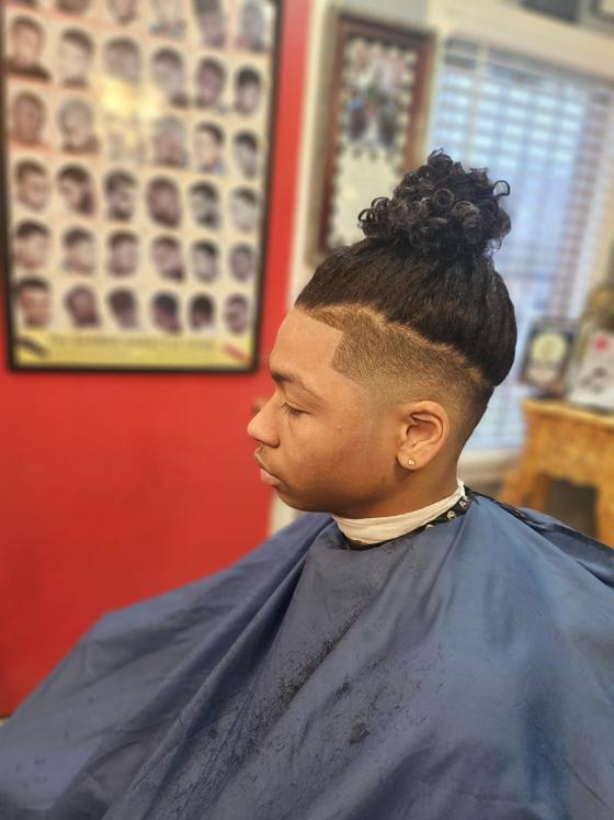 A finished cut at Shawn Cutz barbershop
