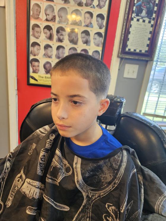 Fresh cut from the chair at Shawn Cutz