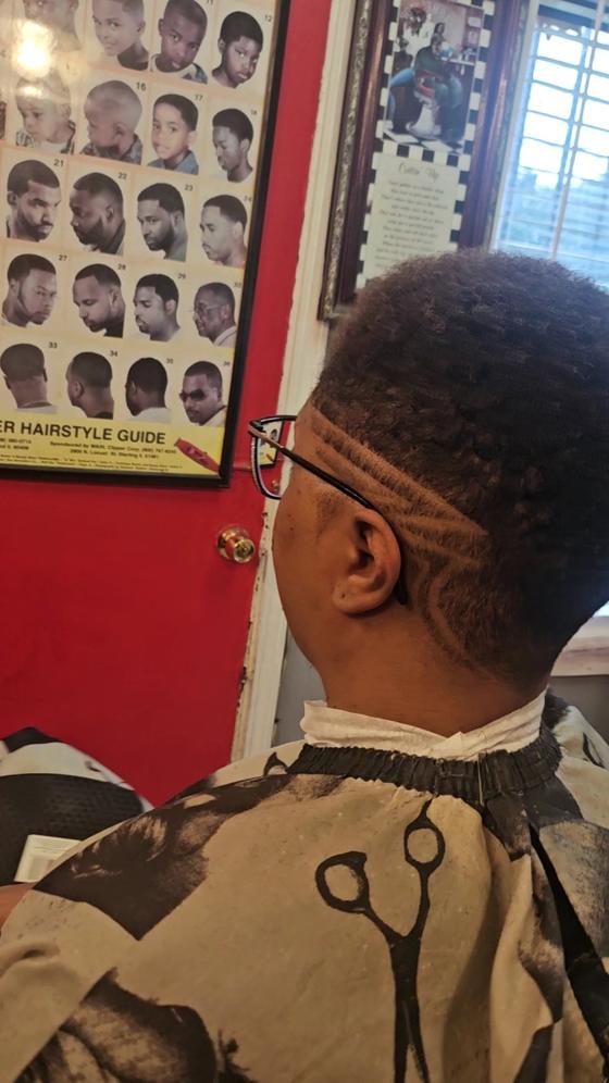 A finished cut at Shawn Cutz barbershop