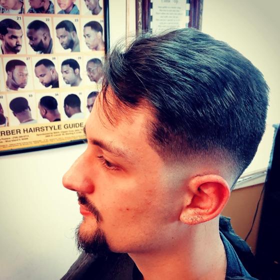 A finished cut at Shawn Cutz barbershop
