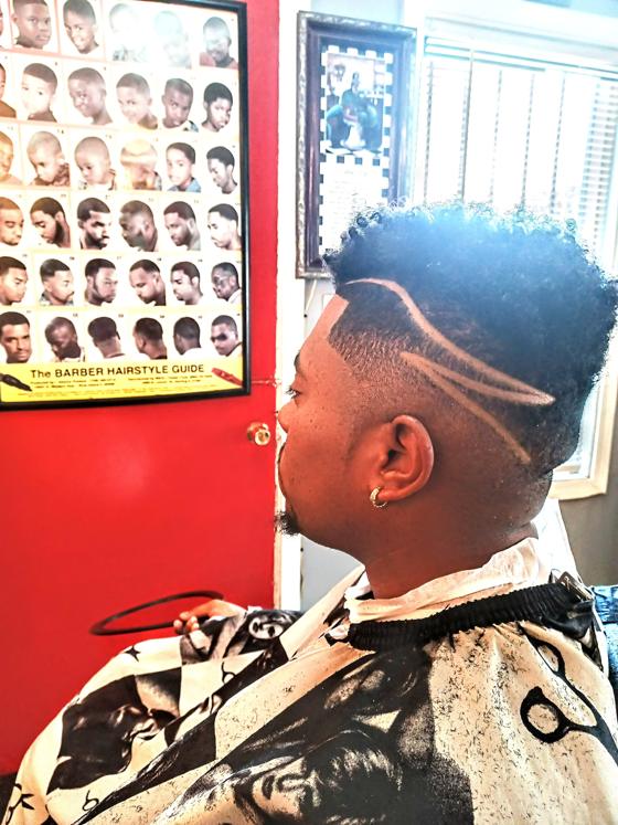 A finished cut at Shawn Cutz barbershop
