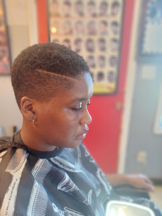 A finished cut at Shawn Cutz barbershop