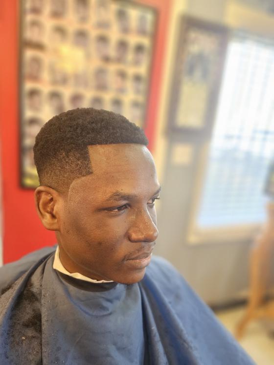 A finished cut at Shawn Cutz barbershop