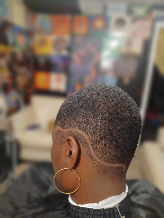 Fresh cut from the chair at Shawn Cutz