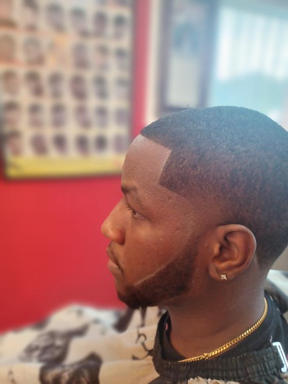 A finished cut at Shawn Cutz barbershop